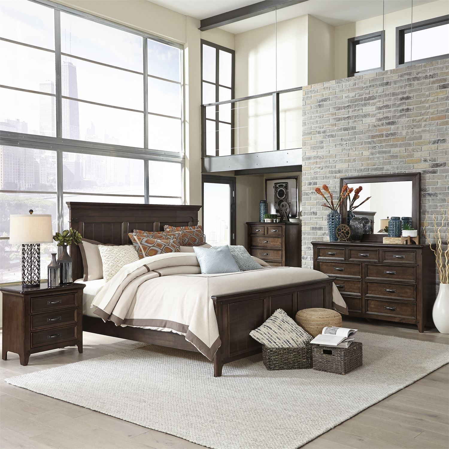 Libby Saddlebrook King Bedroom Group Walker's Furniture Bedroom Group